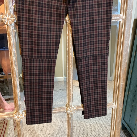 NWOT Sanctuary Plaid Pull Up Pants. Size XL - Picture 7 of 10